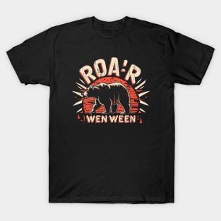 Vintage Savage Bear Roar O Ween T-Shirt